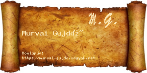 Murvai Gujdó névjegykártya